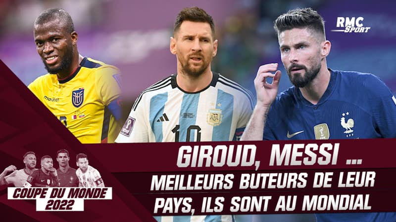 Coupe du monde 2022 : Giroud, Messi, Valencia … Meilleurs buteurs de leur pays, ils sont présents au Qatar