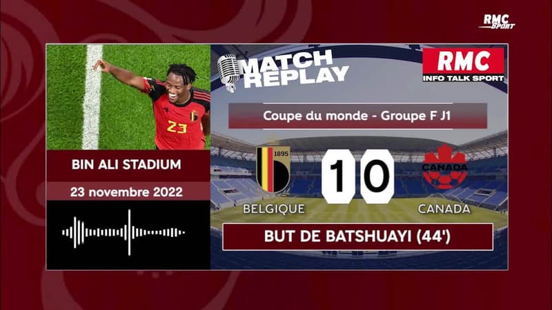 Coupe du monde 2022 : La Belgique punit le Canada de Davies (1-0), le goal replay RMC
