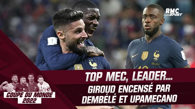 Équipe de France : “Leader”, “top mec”… Giroud encensé par Upamecano et Dembélé