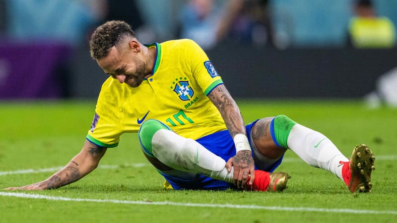 Brésil-Ghana: le message de Neymar après sa blessure