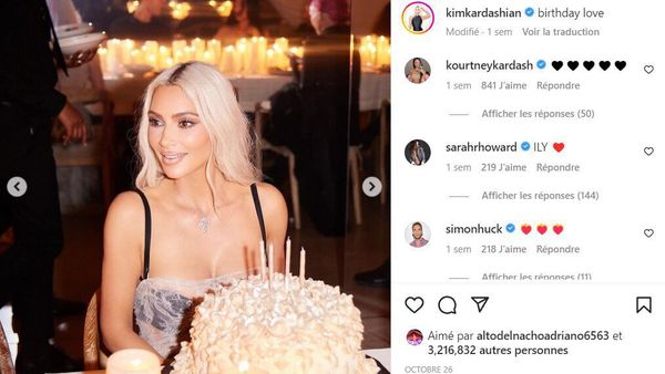 Kim Kardashian sublime a 42 ans : enroulée de dentelle, elle ose la culotte gaine pour sa soirée grandiose