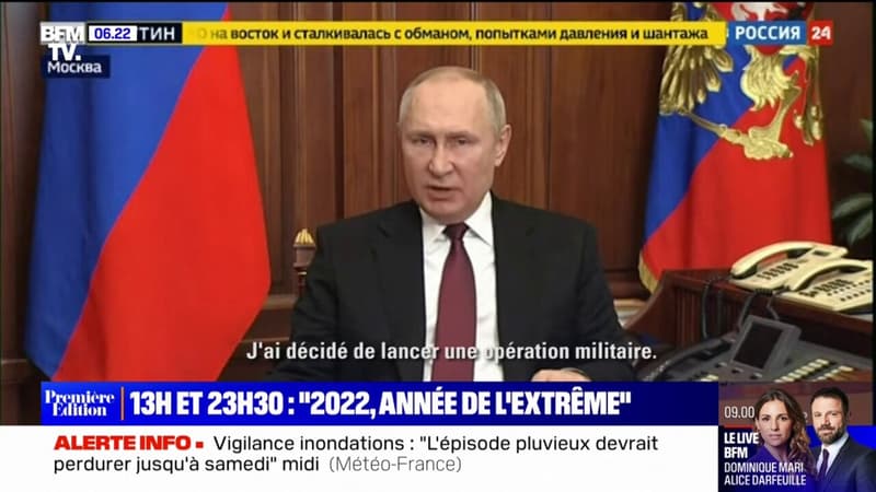 “2022, une année folle”: l’effroi à l’annonce du début de la guerre en Ukraine le 24 février dernier