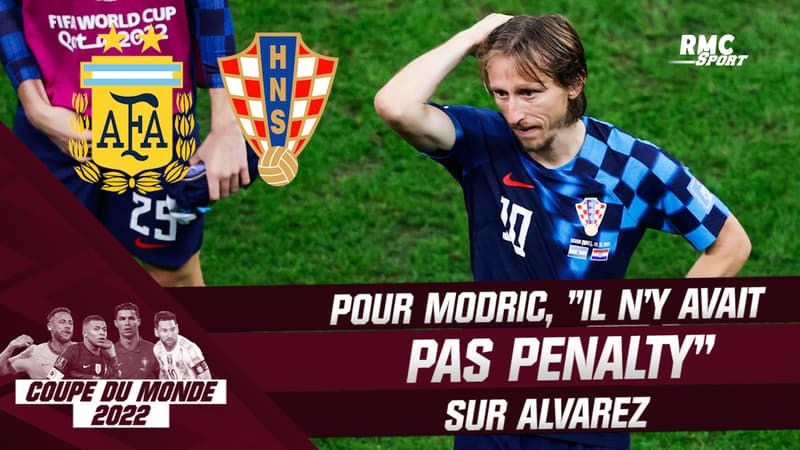 Argentine 3-0 Croatie : Pour Modric, “il n’y avait pas penalty” sur Alvarez