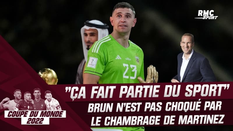 Coupe du monde 2022 : “Ça fait partie du sport”, Brun n’est pas choqué par le chambrage de Martínez