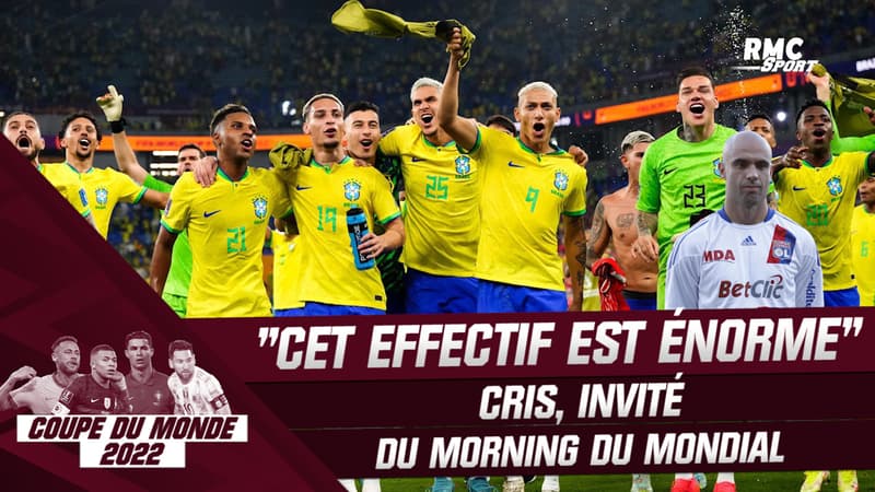 Coupe du monde 2022 : L’effectif du Brésil “est énorme” juge Cris, invité du Morning du Mondial