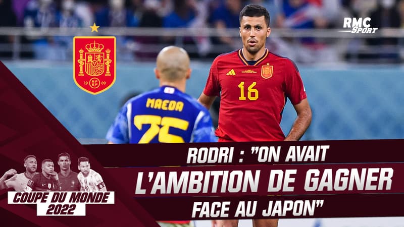 Coupe du monde 2022 / Espagne : “On avait l’ambition de gagner contre le Japon” assure Rodri