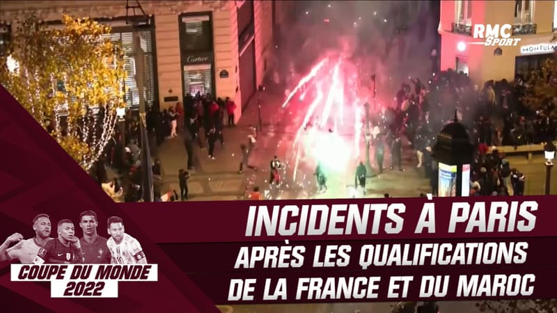 Coupe du monde 2022 : Incidents à Paris après les qualifications de la France et du Maroc