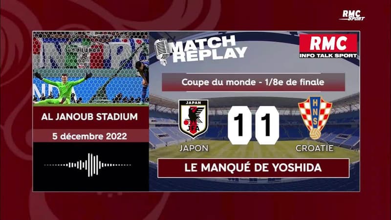 Coupe du monde 2022 : La séance de penalty raté du Japon contre la Croatie avec le goalreplay RMC