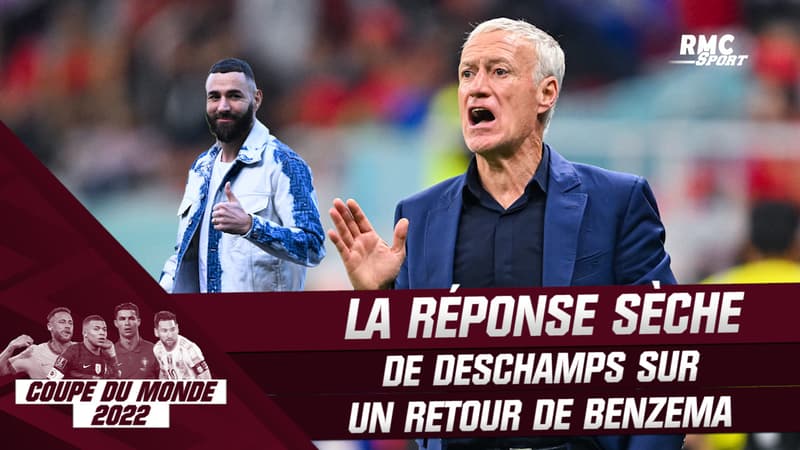 Coupe du monde 2022 : “Question suivante”, la réponse sèche de Deschamps sur un éventuel retour de Benzema