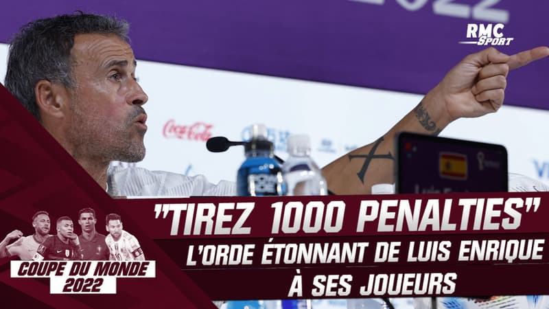 Coupe du monde 2022 : “Tirez 1000 penalties”, l’ordre étonnant du sélectionneur espagnol à ses joueurs
