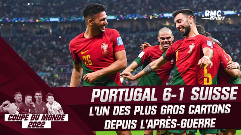 Coupe du monde : Portugal 6-1 Suisse, parmi les plus gros cartons depuis l’après-guerre