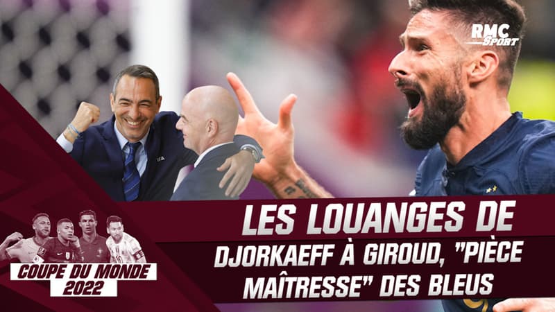 Coupe du monde : “Précieux”, “injustement oublié”… les louanges de Djorkaeff à Giroud “pièce maîtresse” des Bleus