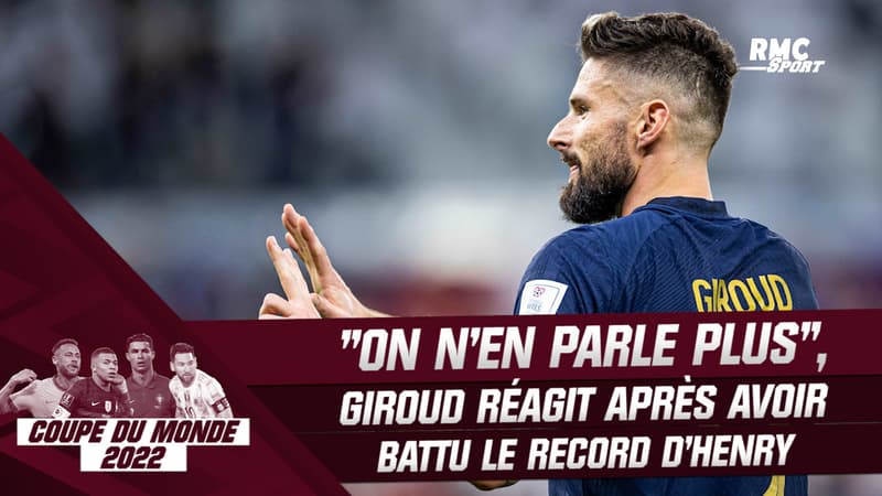 Équipe de France : Le record d’Henry ? “Maintenant on n’en parle plus” sourit Giroud
