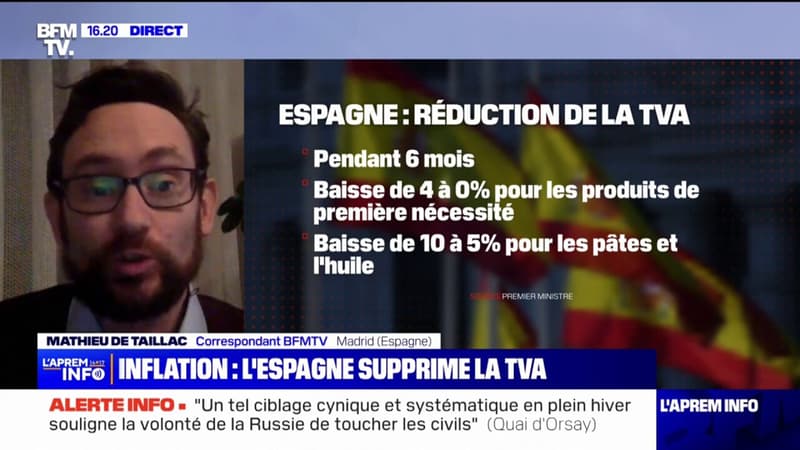 Face à l’inflation, l’Espagne supprime la TVA sur les produits de première nécessité
