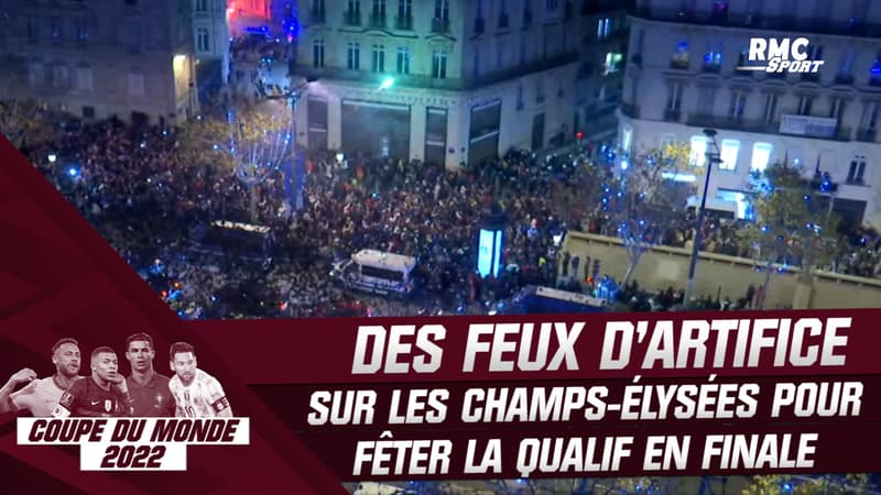 France 2-0 Maroc : Des feux d’artifice sur les Champs-Elysées pour fêter la qualif en finale