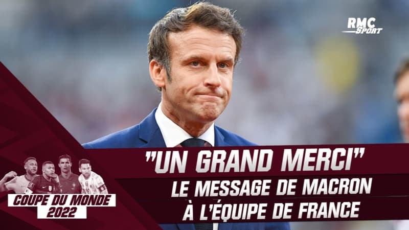 France 2-0 Maroc : “Un grand merci aux Bleus”, le message de Macron aux joueurs de l’Équipe de France