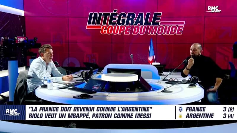 France 3-3 (2 tab 4) Argentine : “Mbappé doit devenir comme Messi avec l’Argentine” souhaite Riolo
