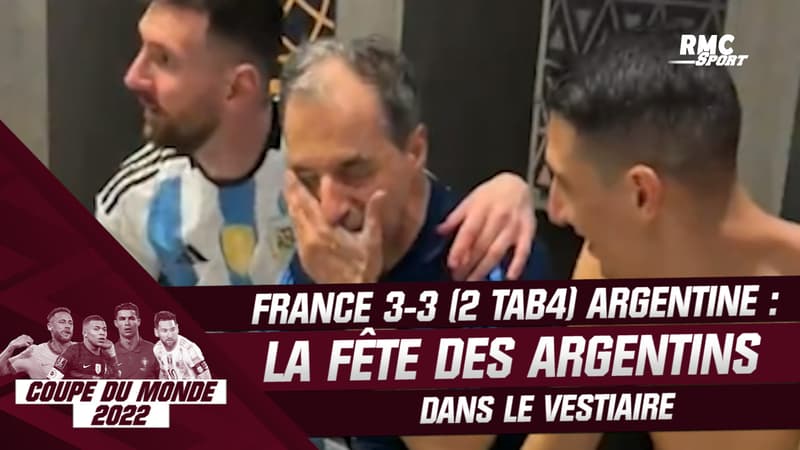 France 3-3 (2tab4) Argentine : La grosse fête dans le vestiaire de l’Albicéleste