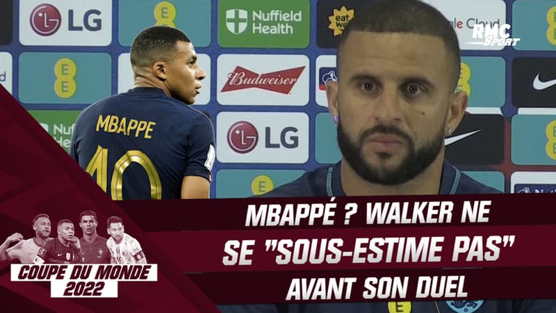 France – Angleterre : Mbappé ? “Je ne me sous-estime pas” prévient Walker