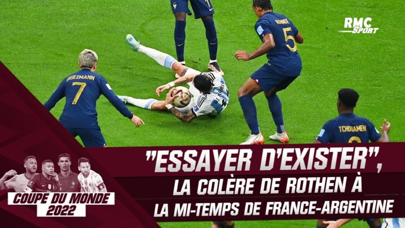 France – Argentine : “Essayer d’exister” la colère de Rothen à la mi-temps