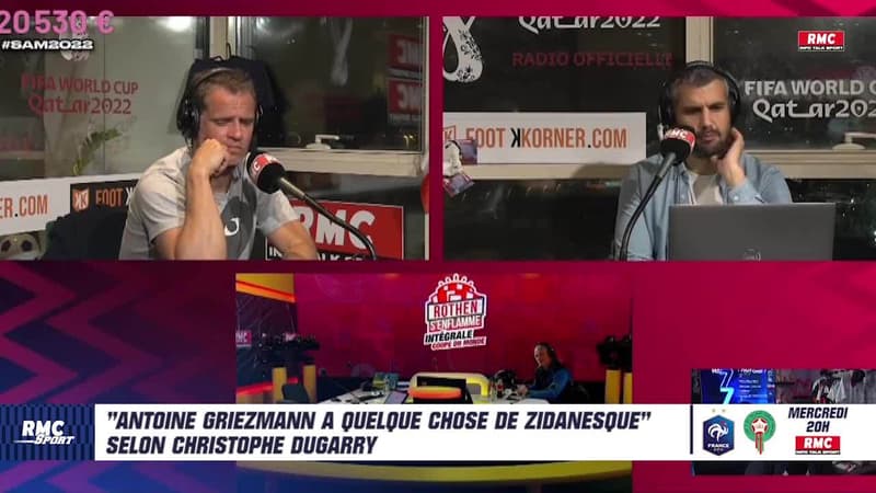 France – Maroc : “Antoine Griezmann a quelque chose de Zidanesque” selon Dugarry