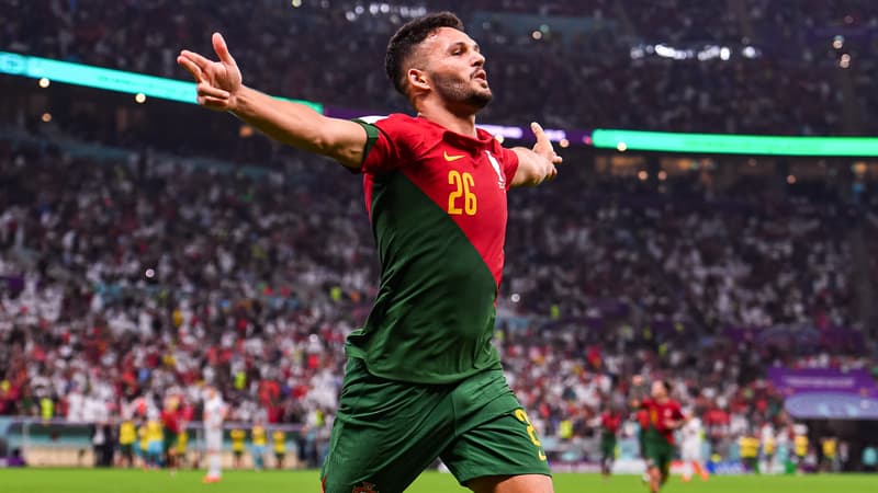 Portugal-Suisse: la soirée de rêve de Ramos, remplaçant de Ronaldo et auteur du premier triplé du Mondial
