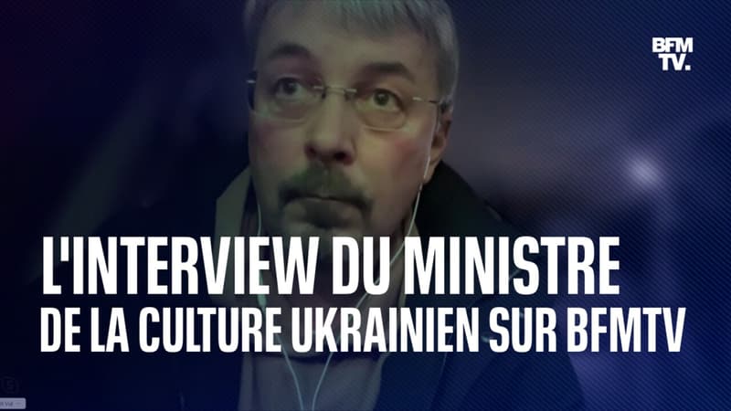 L’interview du ministre de la Culture ukrainien, Oleksander Tkachenko en intégralité dans BFM Story