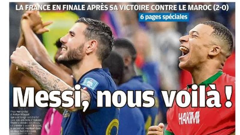 France-Maroc: “Messi, nous voilà!”, la presse rêve d’une troisième étoile