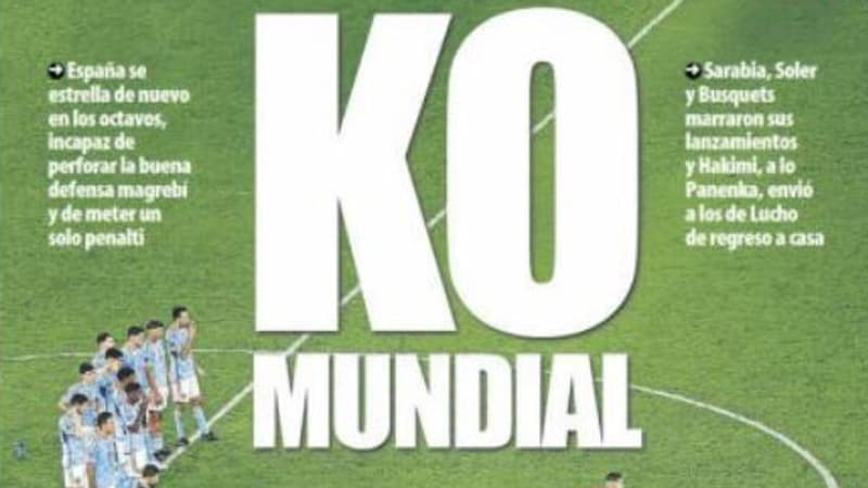 Maroc-Espagne: la presse espagnole “KO” après l’élimination