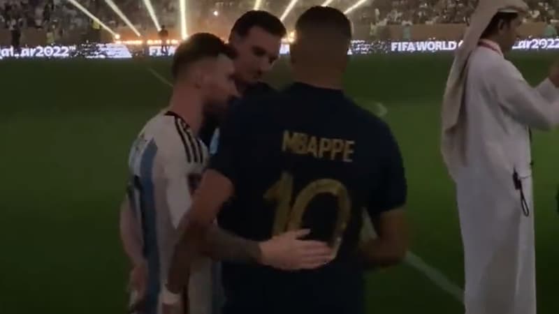 France-Argentine: la belle accolade entre Messi et Mbappé avant de monter sur le podium