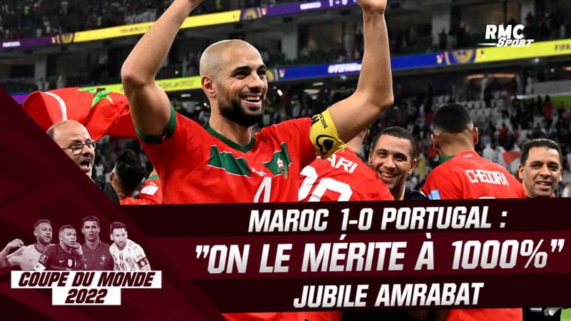 Maroc 1-0 Portugal : “On le mérite à 1000%” jubile Amrabat