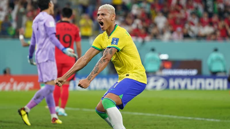 Brésil-Corée du sud: jongles de la tête, combinaison parfaite… Le superbe troisième but de Richarlison