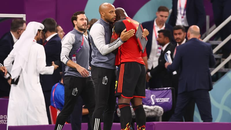 Croatie-Belgique: coup de poing dans le banc de touche, Thierry Henry à son chevet… Lukaku très touché après ses énormes ratés