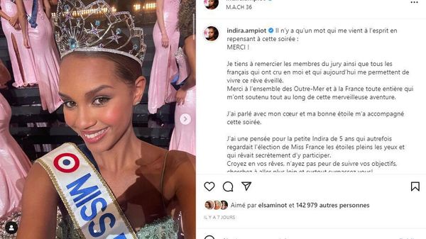 Indira Ampiot : Miss France 2023 présente son frère et c’est son portrait craché