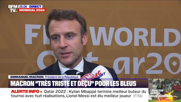 Kylian Mbappé : la star des Bleus consolée par Emmanuel Macron "aussi triste que lui" après la finale perdue