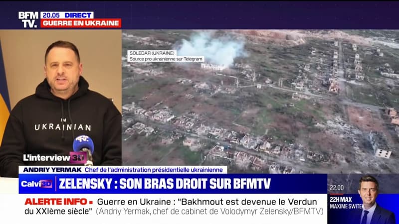 Andriy Yermak, bras droit de Volodymyr Zelensky: “Bakhmout est devenue le Verdun du XXIe siècle”