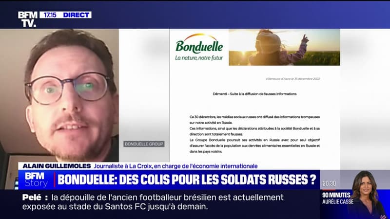 Bonduelle a-t-elle livré des colis de Noël à l’armée russe? L’entreprise dément dans un communiqué