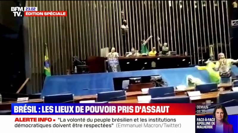 Brésil: le palais du Congrès, le palais présidentiel et la Cour suprême pris d’assaut par des pro-Bolsonaro radicaux