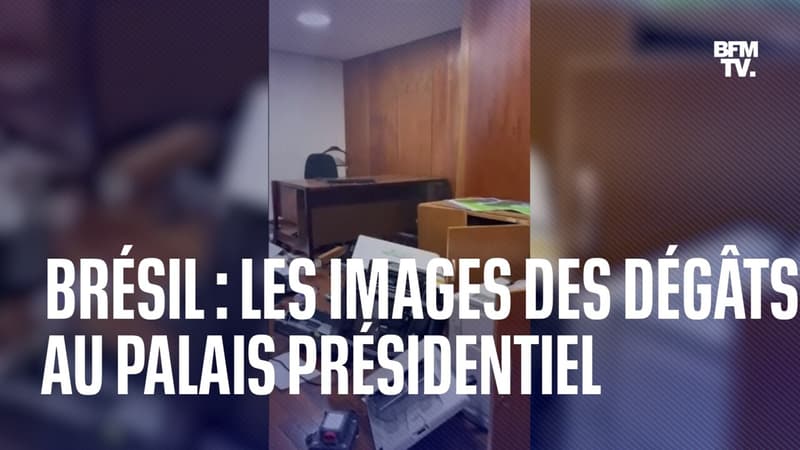 Brésil: les dégâts à l’intérieur du palais présidentiel après l’assaut des pro-Bolsonaro