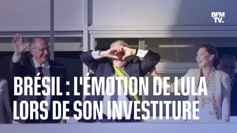 Brésil: les larmes de Lula lors de son discours d’investiture devant la foule à Brasilia