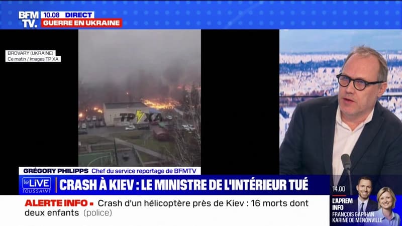 Crash d’un hélicoptère près de Kiev: le bilan monte à 18 morts, les causes du drame pas encore connues