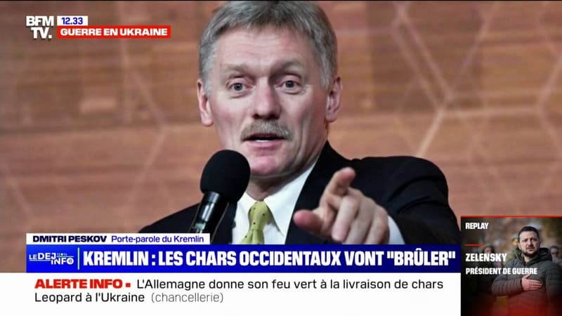 Dimitri Peskov (porte-parole du Kremlin): “Les chars Léopard brûleront”
