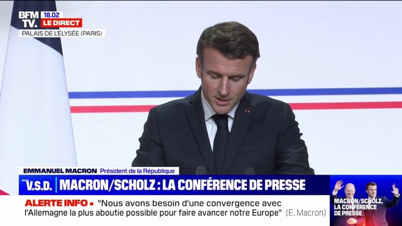 Emmanuel Macron: “Notre objectif est le même: c’est bien celui d’une Europe plus souveraine, plus unie, plus solidaire”