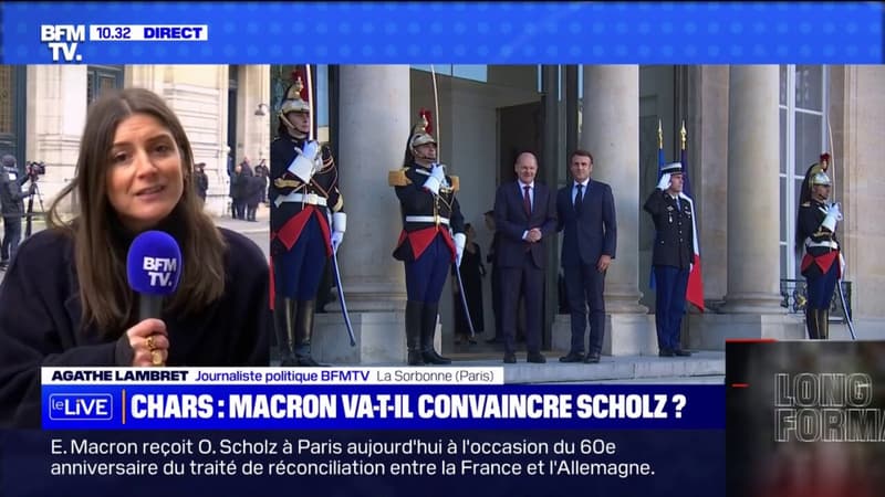 Emmanuel Macron reçoit Olaf Scholz pour le 60e anniversaire du traité de l’Élysée
