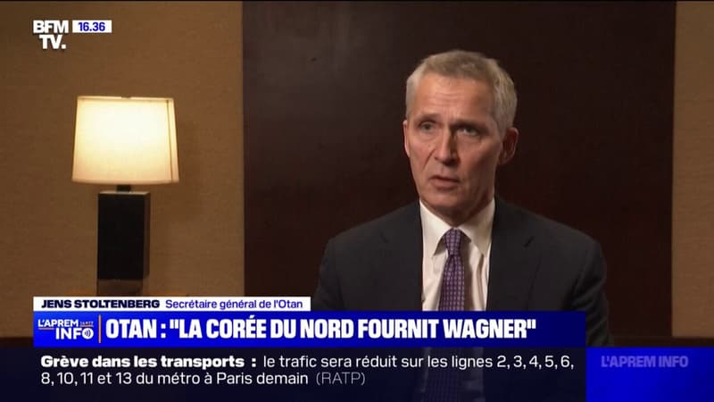Jens Stoltenberg, secrétaire général de l’Otan: “Nous savons que la Corée du Nord fournit des roquettes au groupe Wagner”
