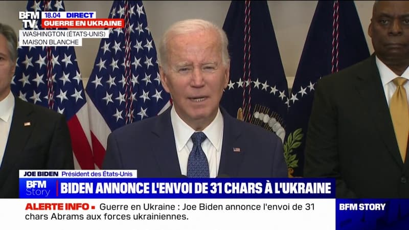 Joe Biden: “Nous allons commencer à former les troupes ukrainiennes sur la question de la maintenance” des chars Abrams