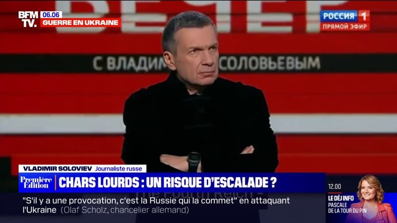 La télévision russe s’offusque de la livraison de chars allemands à l’Ukraine