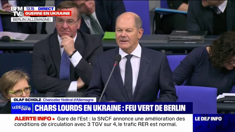 Olaf Scholz sur la livraison de chars Leopard: “S’il y a une provocation, c’est la Russie qui la commet en attaquant l’Ukraine”