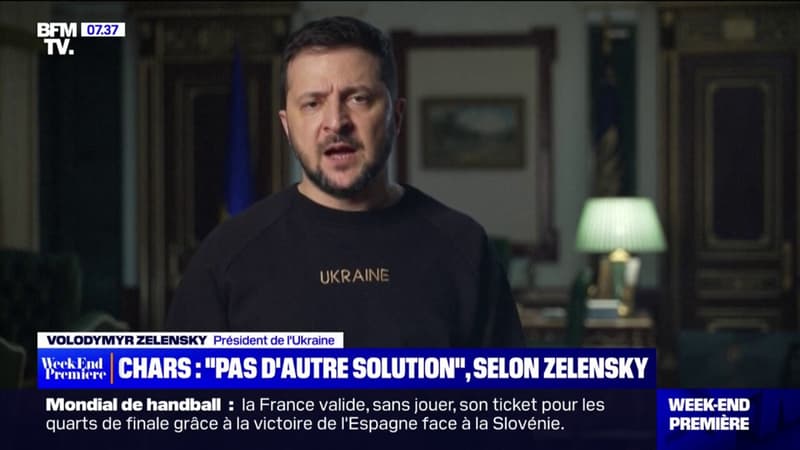 Pour Zelensky, il n’y “pas d’autre solution” que l’envoi de chars lourds à l’Ukraine