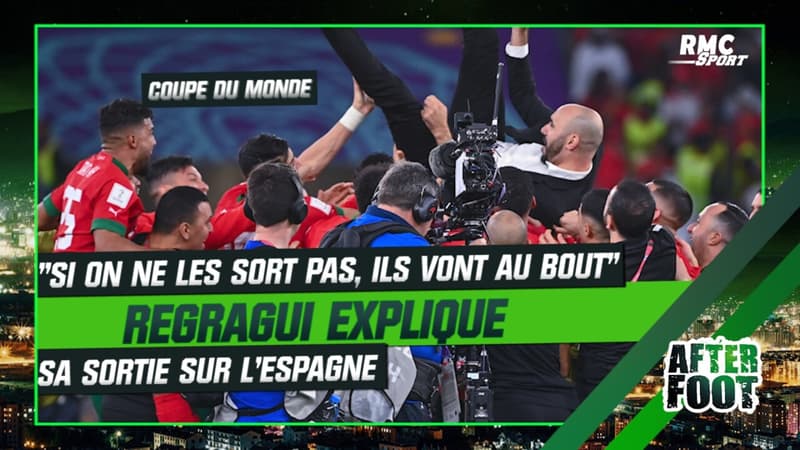 “Si on ne les sort pas, ils vont au bout”, Regragui explique sa sortie sur l’Espagne pendant le Mondial